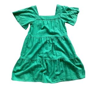 Women's Loft Outlet Green Linen Dress, Size S